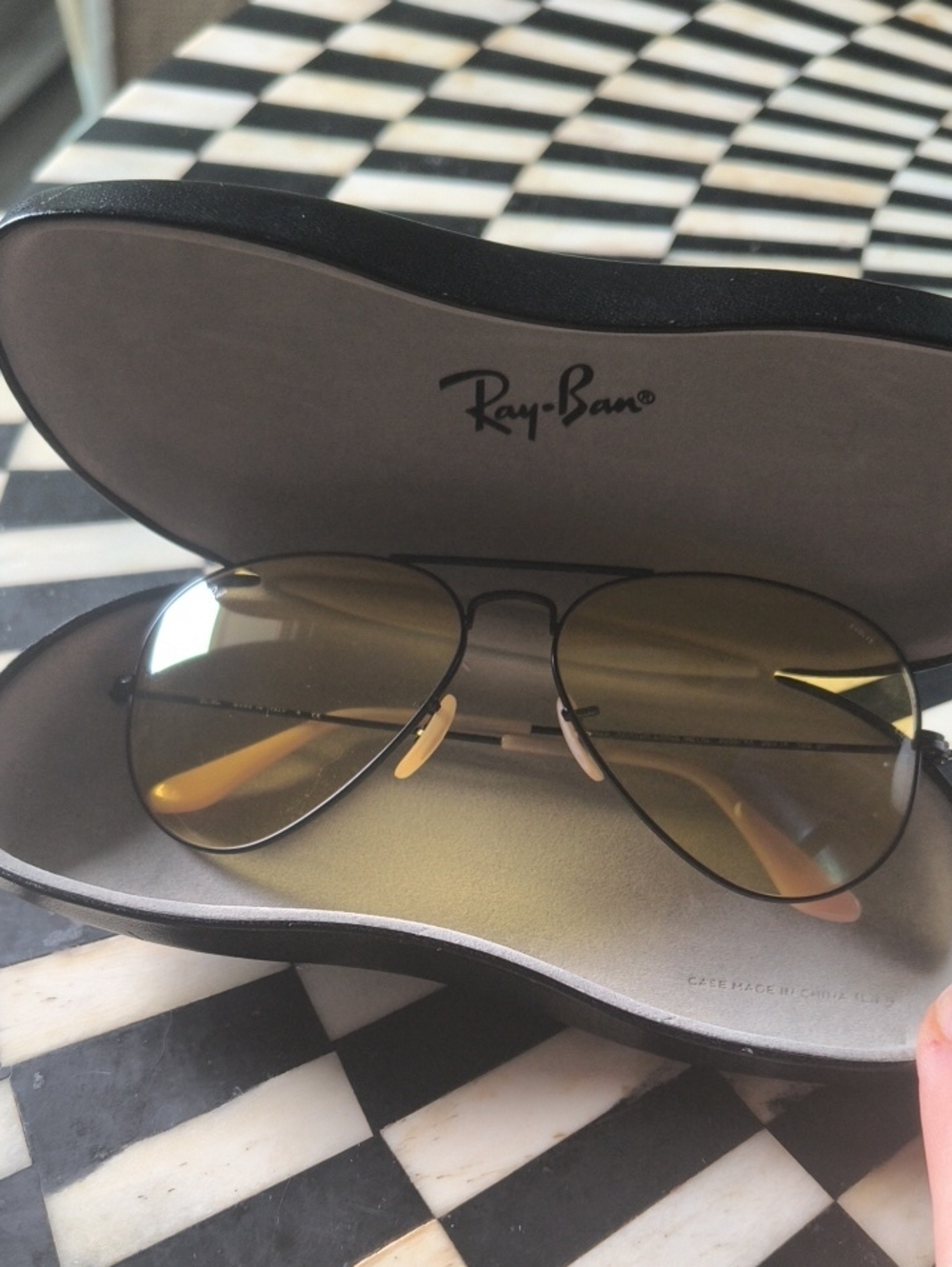 Ray-Ban Aviator Yellow Evolve sunglasses